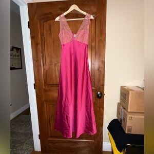 Elegant Pink Evening Gown